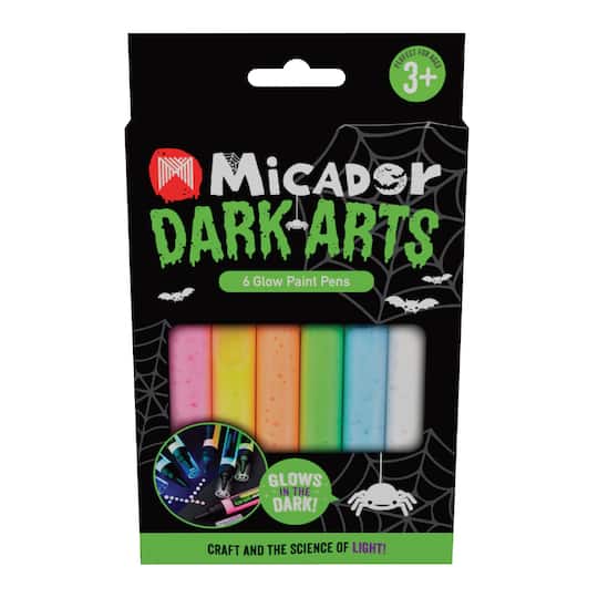 Micador&#xAE; Dark Arts 6 Color Glow-in-the Dark Paint Pen Set